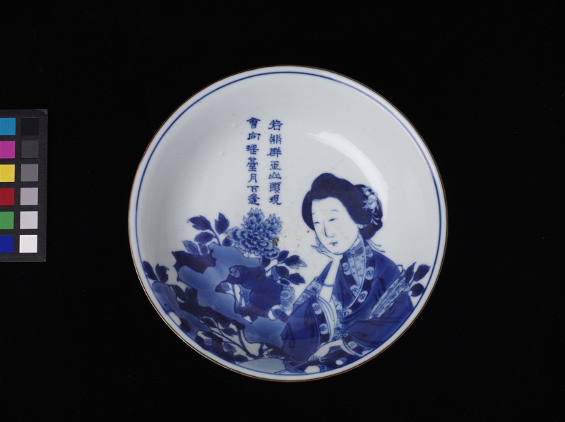 Blue and white porcelain on sale plate